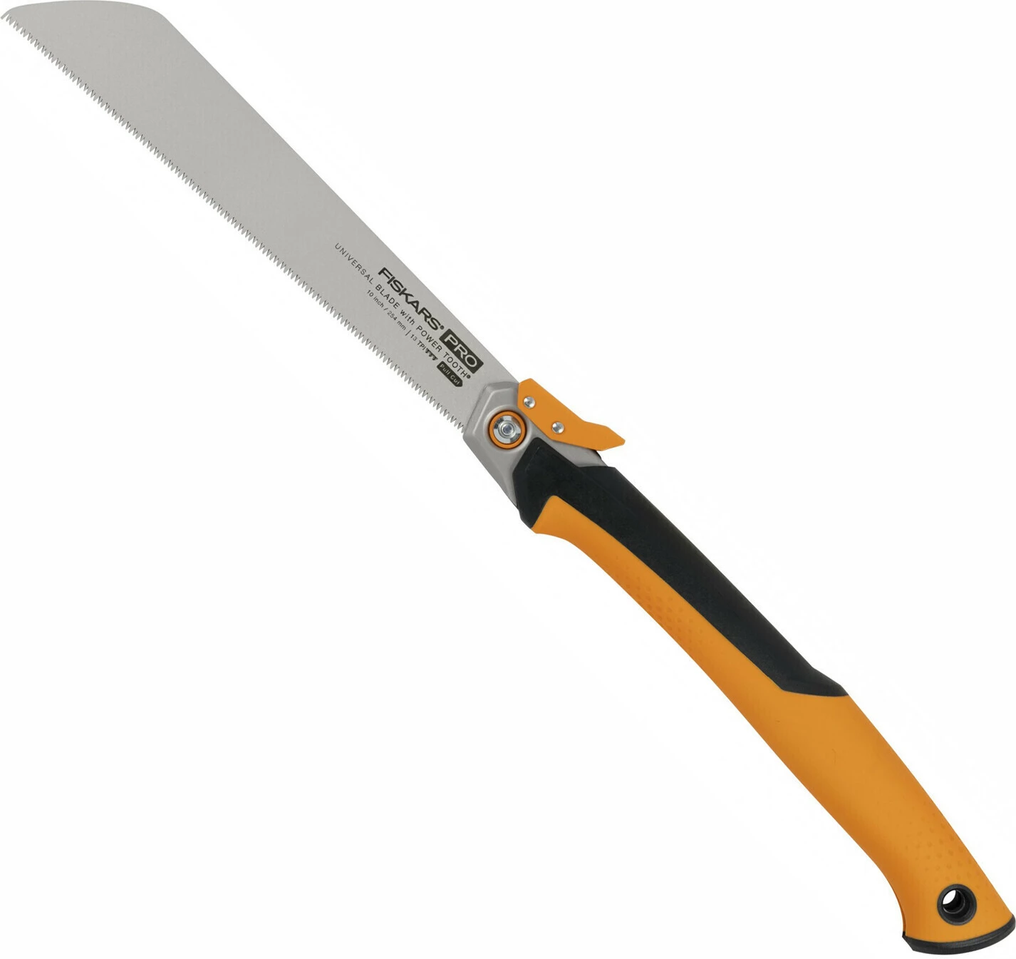 Sharrë tërheqëse Fiskars palosëse 13 tpi, zezë/ portokalli