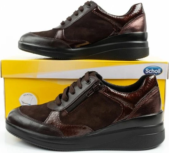 Atlete platforme për femra Scholl, kafe