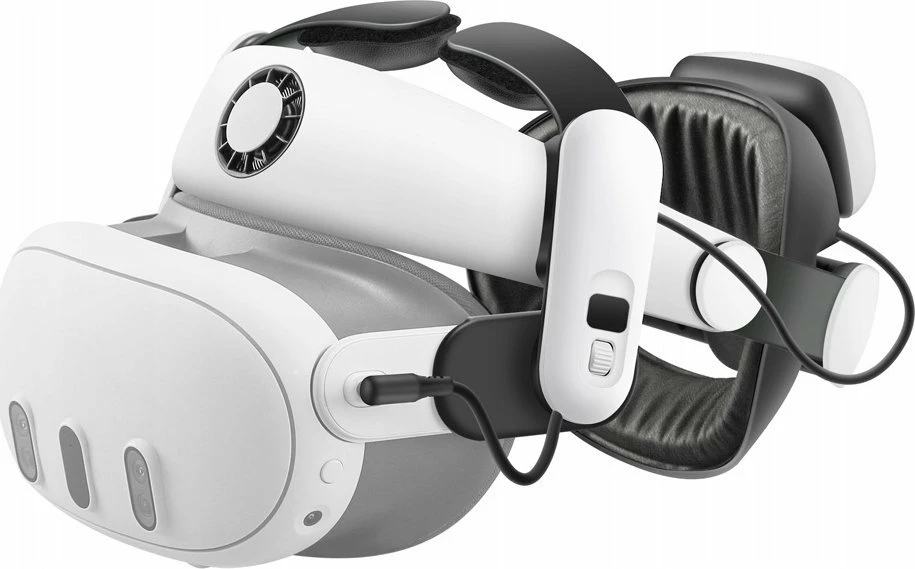 Rrip për VR me bateri BOBOVR S3 Pro 10000mAh për Meta Quest 3, bardhë/zi
