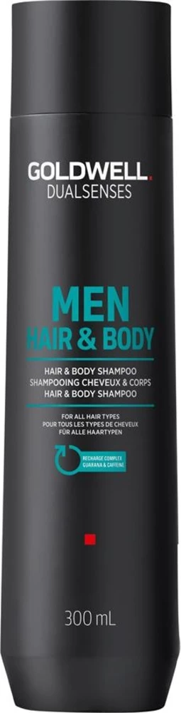 Shampon për flokë dhe trup Goldwell Dualsenses Men Hair & Body Shampoo për meshkuj 300ml