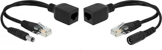 Adapter PoE DeLOCK 66023, Fast Ethernet 10/100 Mbps, 9-57 V, i zi