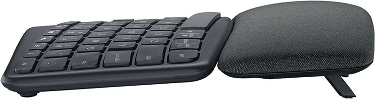 Tastierë Logitech ERGO K860, Full-size, Wireless, RF Wireless + Bluetooth, QWERTZ, Grafit