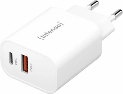 Karikues INTENSO W30AC 30W me USB-C + USB-A, i bardhë
