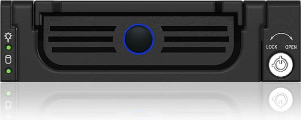Kornizë hot-swap ICY BOX, 5.25" bay, për 1x HDD/SSD SATA/SAS 6 Gbit/s, e zezë