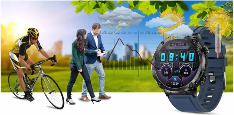 Smartwatch Gravity për meshkuj, navy blue