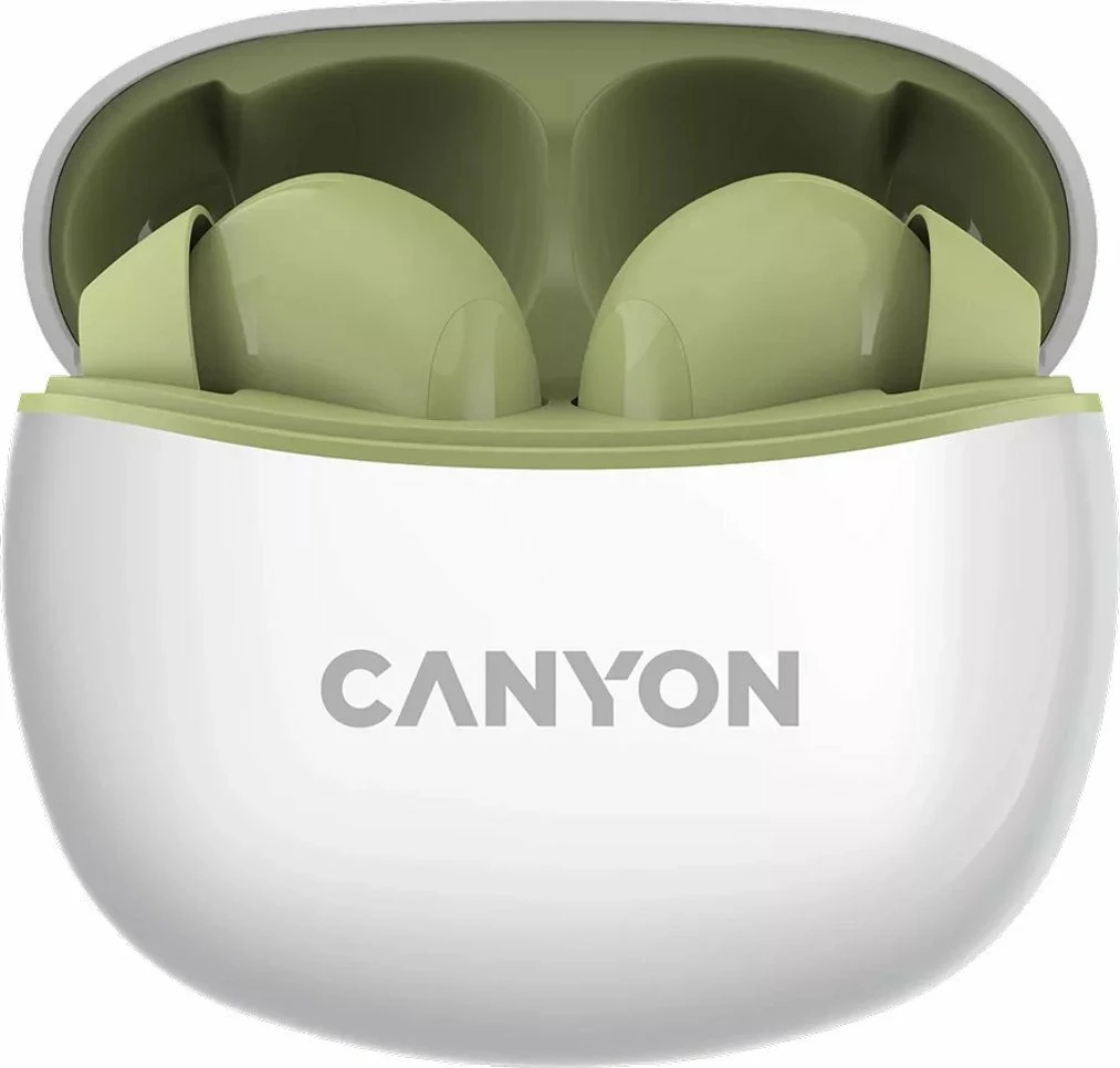 Kufje Canyon TWS-5 CNS-TWS5GR Bluetooth 5.3, In-Ear, mikrofon, 7.5h, 10m, gjelbër