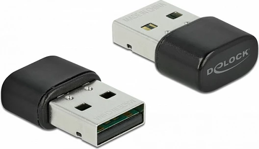 Adapter USB DeLOCK, Wi‑Fi Dual Band AC 433 Mbps + Bluetooth 4.2, USB 2.0, i zi
