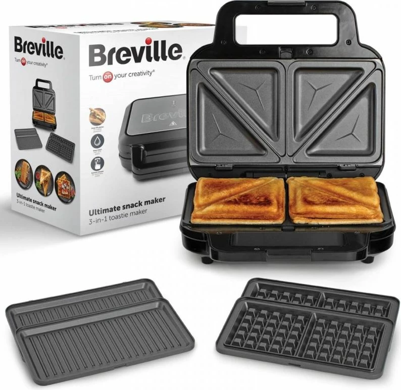 Toster 3-në-1 Breville VST098X, i zi