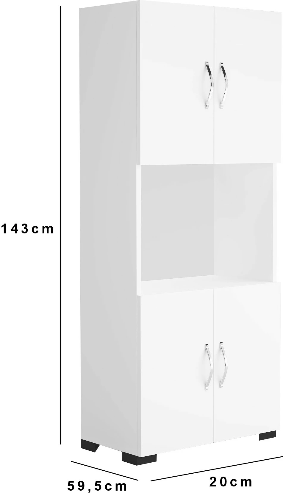 Dollap multifunksional Hanah Home, FRN-12042, i bardhë