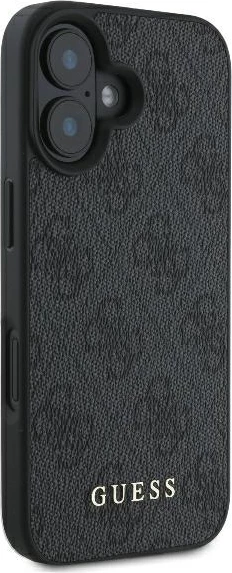 Mbështjellës Guess 4G Classic për iPhone 16 Plus, i zi