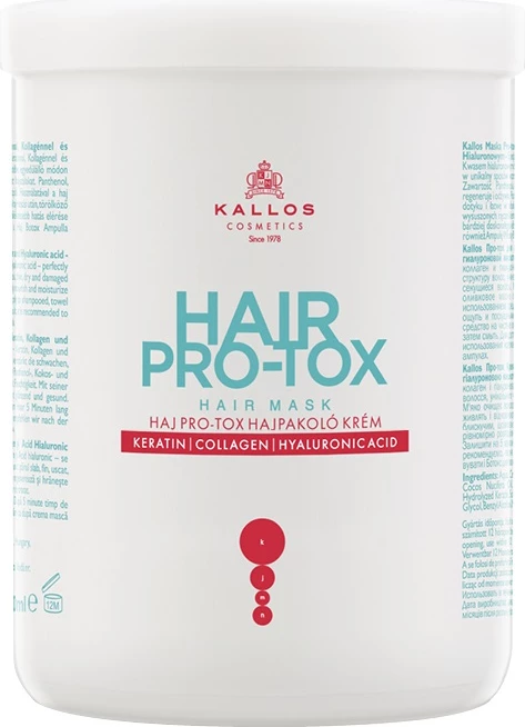 Maskë për flokë Kallos Hair Pro-Tox për femra, 1000ml