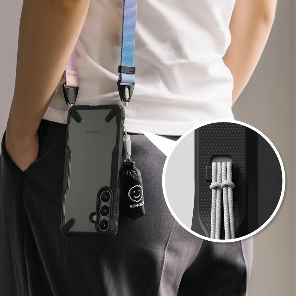 Mbështjellës Ringke Fusion X për Samsung Galaxy S25+, i zi