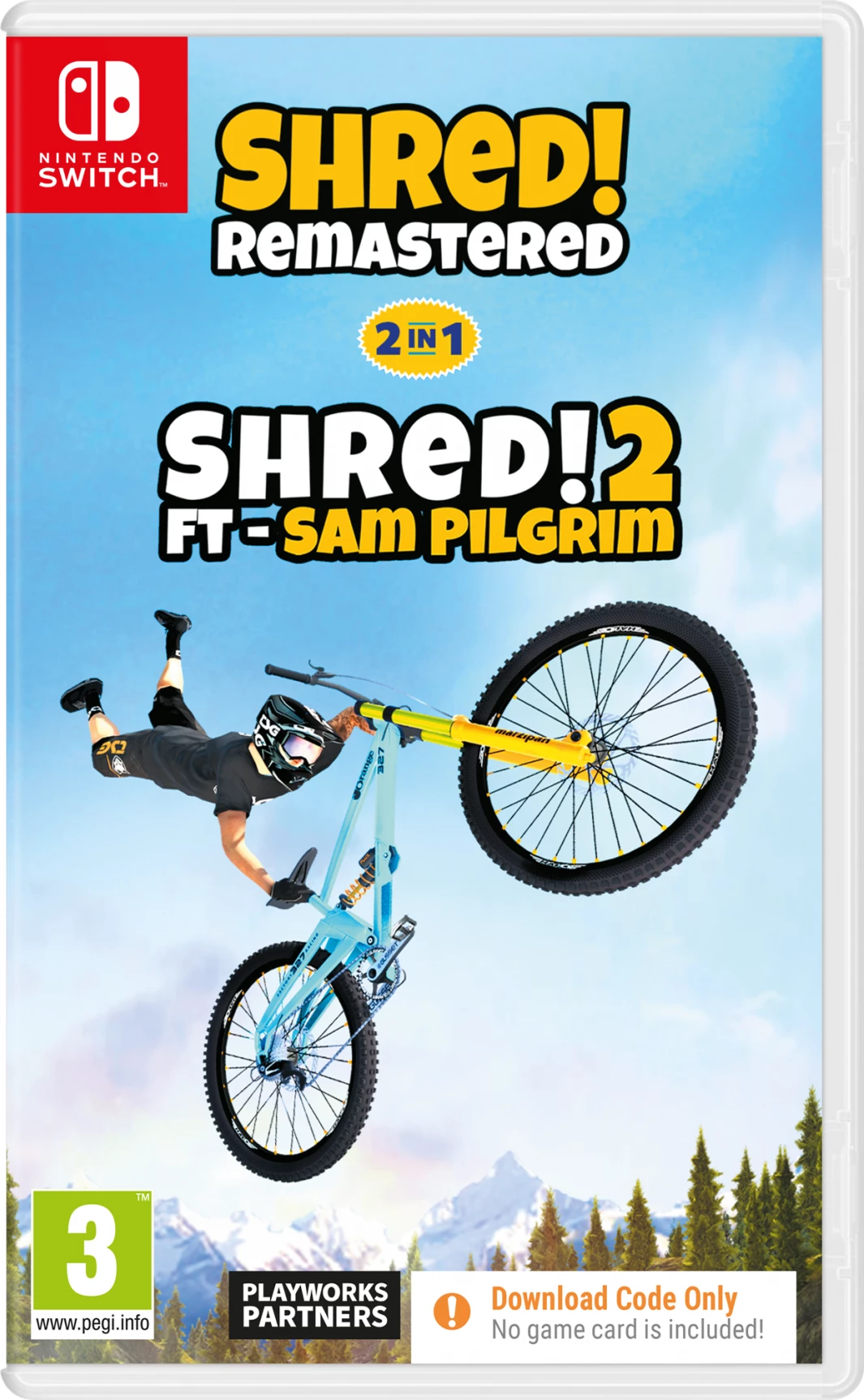 Lojë për Nintendo Switch, Galaxy Games, Shred! Remastered & Shred! 2 ft. Sam Pilgrim (CIAB), 2-në-1, kod shkarkimi, PEGI 3