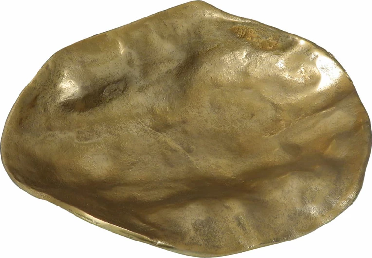 Tabaka dekorative GRANTAS, alumin, ngjyrë ari, 40x31x13cm