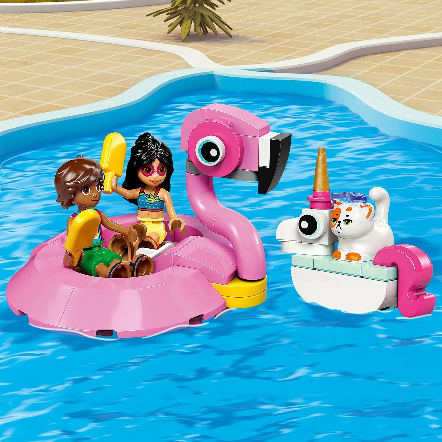 Set ndërtimi LEGO Friends 42658 Inflatable Pool Party, 99 copë