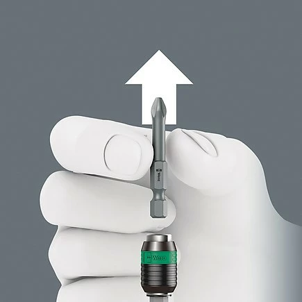 Ratcheter dore Wera 1/4" me Rapidaptor, e zezë/gjelbër