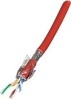 Kabllo rrjeti EFB Elektronik Cat7 S/FTP LSZH 100m, e kuqe