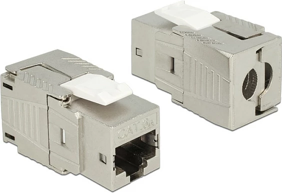 Modul Keystone DeLOCK 86288, RJ-45 Cat6, LSA, i kënduar, bezhë