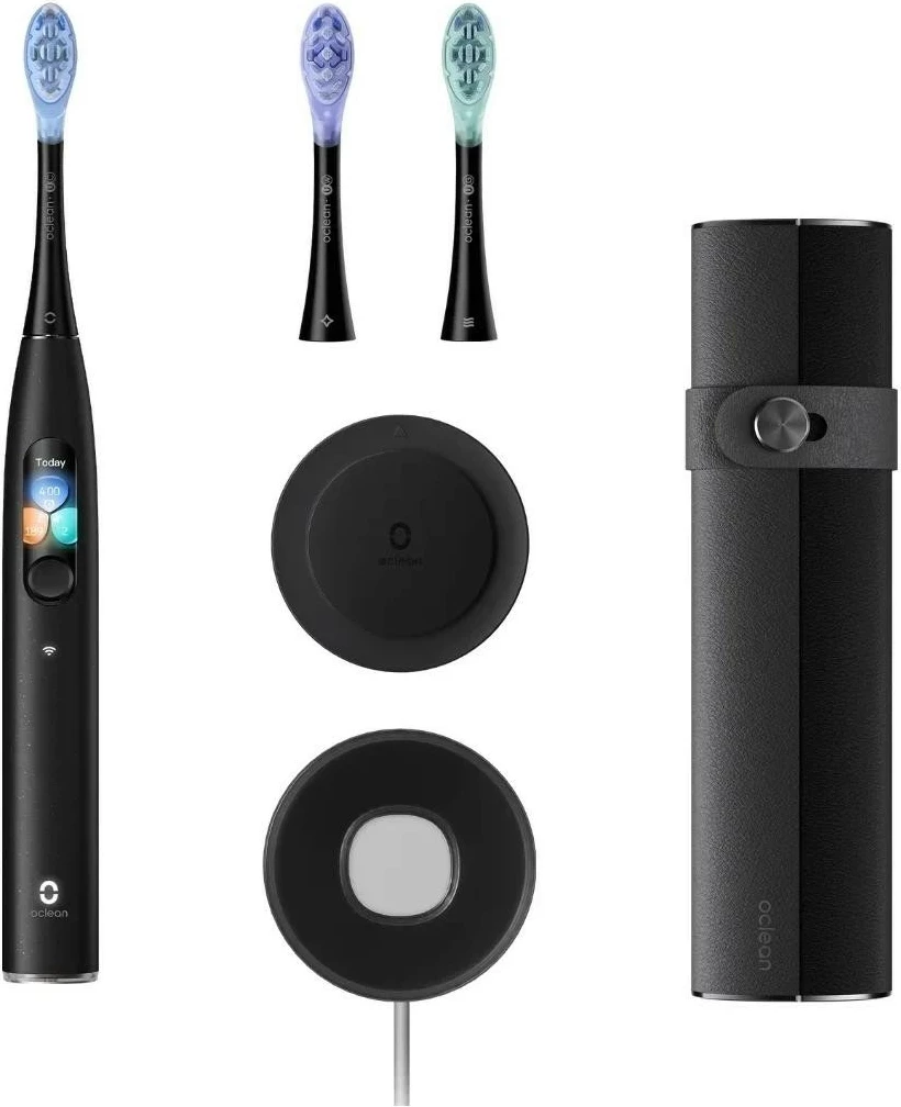 Brushë dhëmbësh elektrike Oclean X Ultra 20 Set, AI, Bluetooth/Wi‑Fi, 3 koka, e zezë