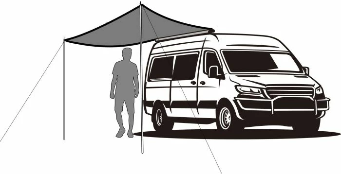 Tendë mbrojtëse dielli BRUNNER UV Deflector 0113065N 360x360cm, PE