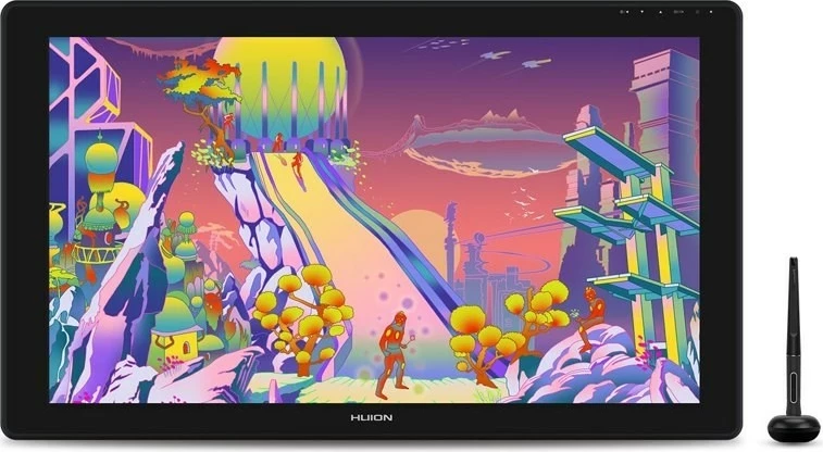 Tablet grafik HUION Kamvas 24 Plus, 5080 lpi, 526,85 x 296,35 mm, USB-C, E zezë
