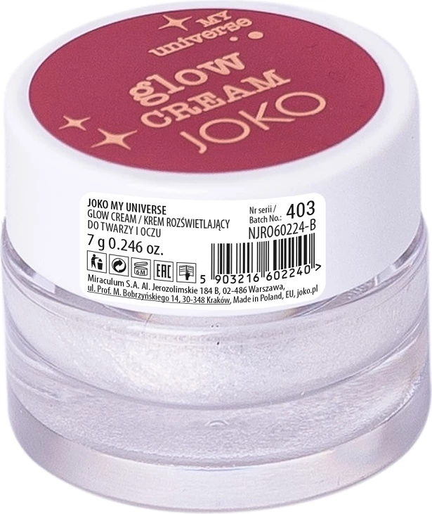 Krem ndriçues Joko My Universe për femra Glow 7g