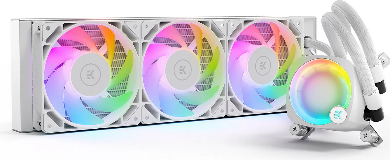 Ftohës uji AIO EK Water Blocks EK-Nucleus AIO CR360 Lux D-RGB, 360 mm, i bardhë