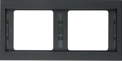 Kornizë për ndërprerës/prizë Berker K.1 13637006, 2-fish, 158 mm, set 10 copë, antracit mat