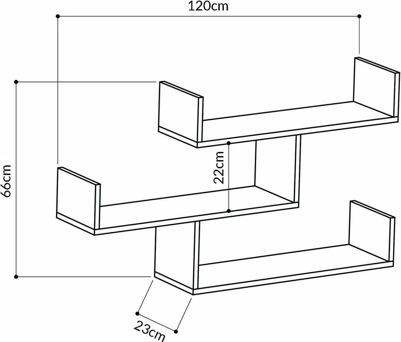 Raft muri Skye Decor, ngjyrë antracit, Tibet