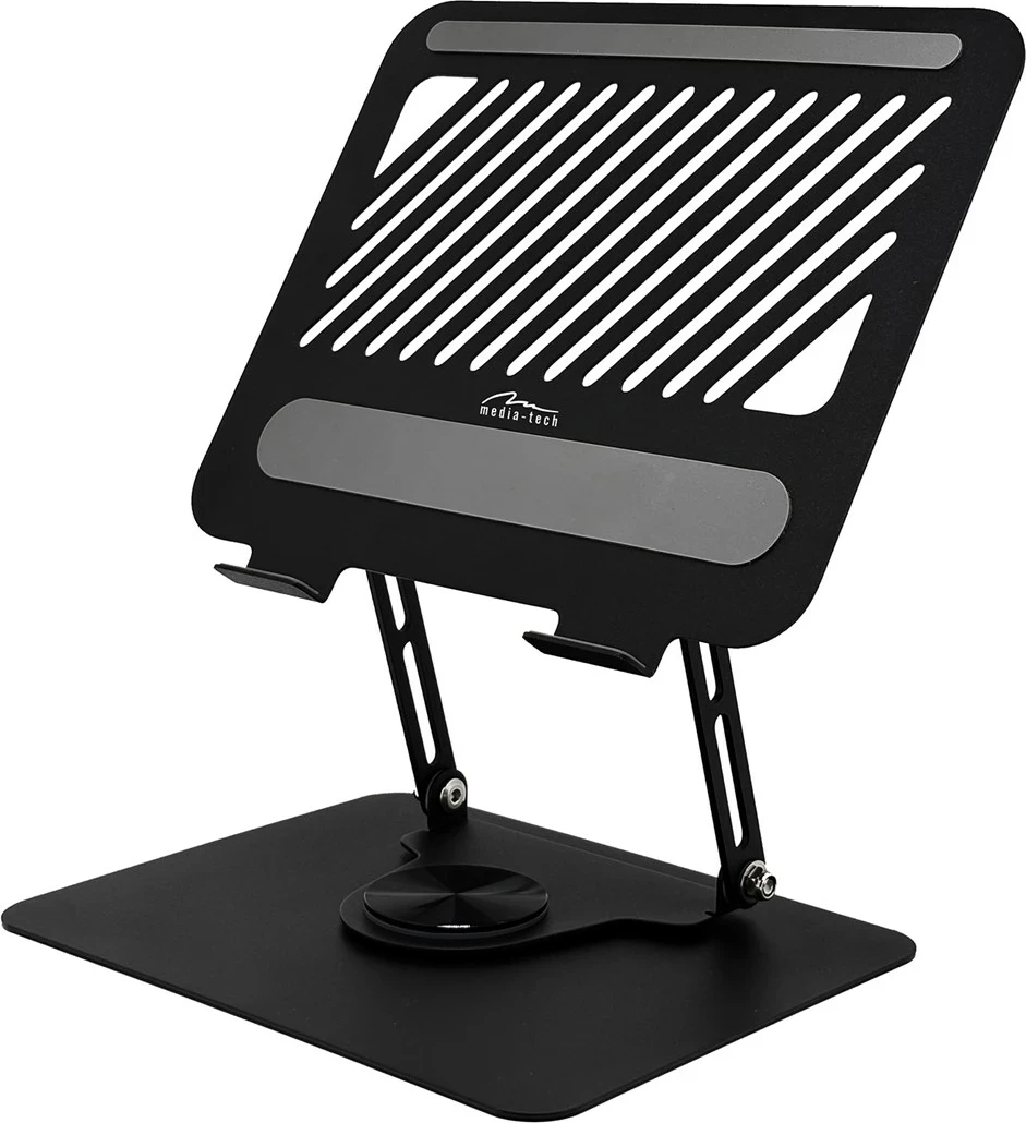 Kasë laptopi Media Tech MT2662, rrotulluese, ergonomike, për 10-17", e zezë