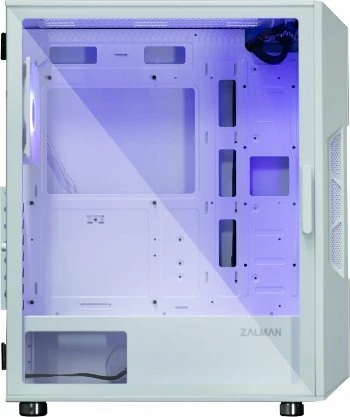 Kasë Zalman I3 Neo ARGB Midi Tower ATX, 4x120mm ARGB fanë, tempered glass, e bardhë