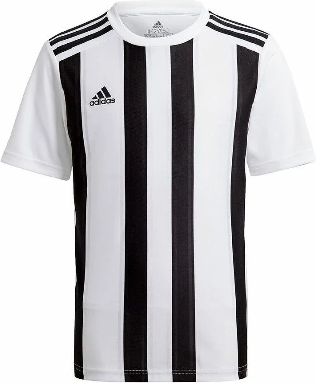 Fanellë stërvitore për meshkuj adidas, e bardhë me vija të zeza