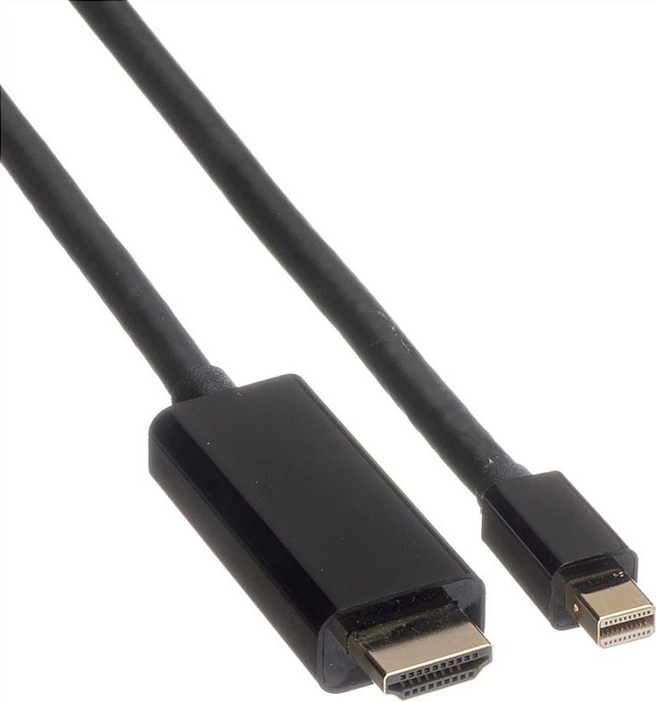 Kabllo Mini DisplayPort në HDMI ROLINE, 3 m, 4K, e zezë