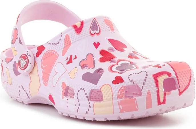 Atlete fëmijësh Crocs Classic VDay Clog Kids Pink Milk/Hearts