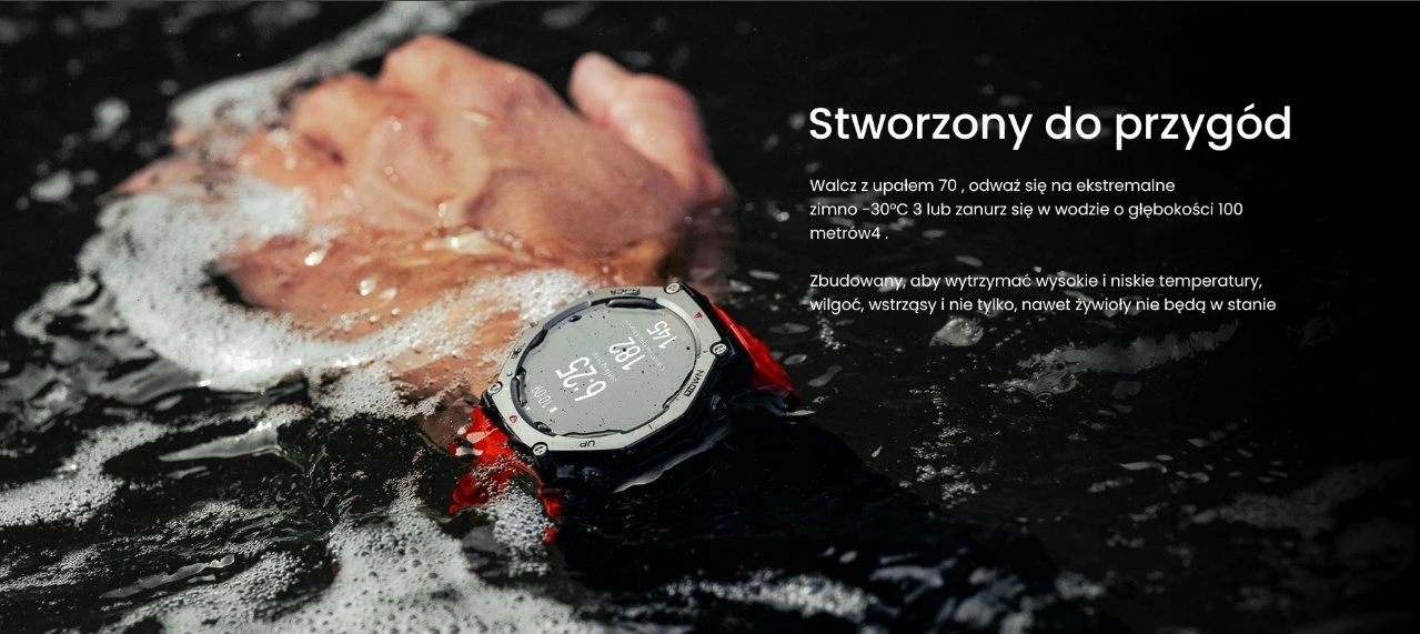 Smartwatch Huami T-Rex 3 W2323GL1N 1.5\" AMOLED NFC GPS 10 ATM, e zezë