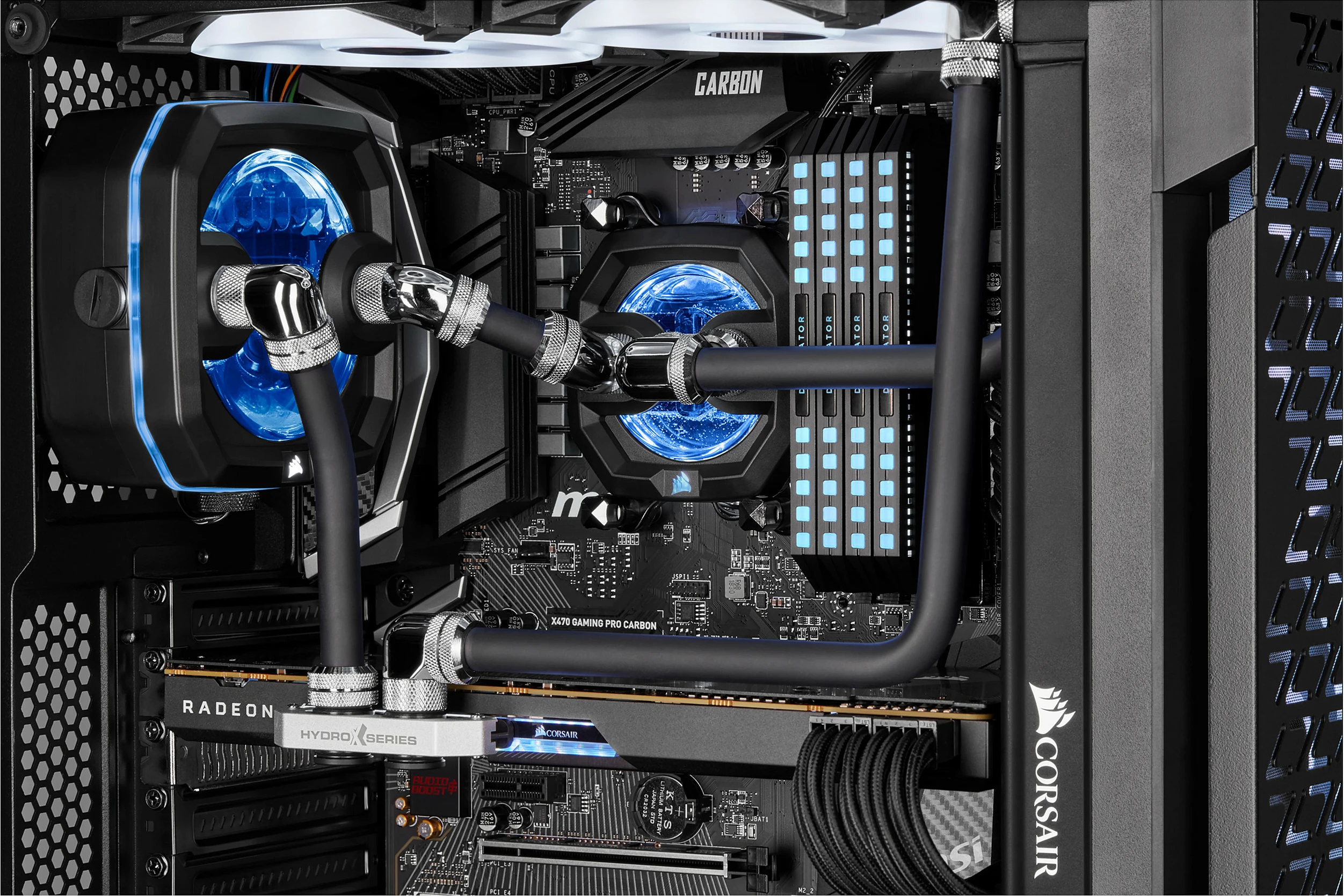 Tubing Corsair CX-9059008-WW, PMMA, 3 copë, e zezë