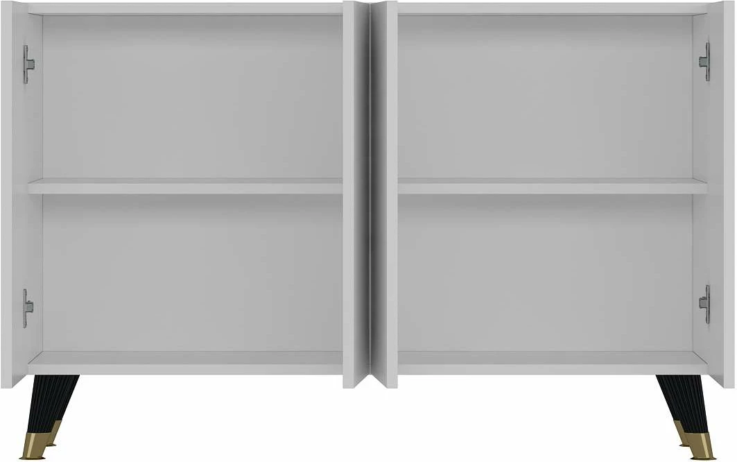 Konsolë Skye Decor, 8179KM-32, e bardhë, e artë