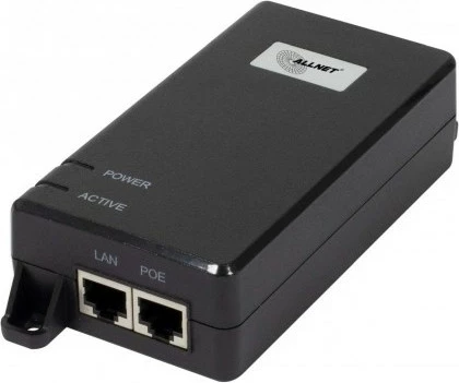PoE injektor ALLNET ALL-PI102-BT60-5G, 1G/2.5G/5G, plastikë