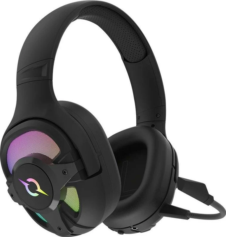 Kufje AQIRYS ARA, Wireless&BT+Wired, për lojtarë, ngjyrë e zezë