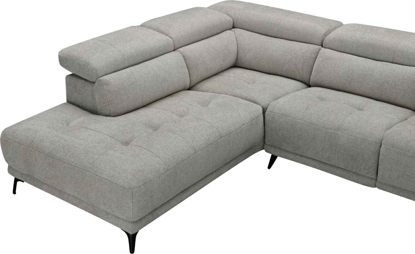 Këndare me 5 ulëse, me recline, ngjyrë bezhë, COMMODUS CD3315.02L, 275x231x77cm