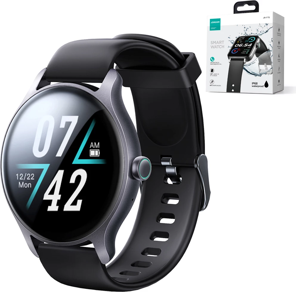 Smartwatch Joyroom JR-FC1 Classic Series, 1.28", 220 mAh, IP68, Gri