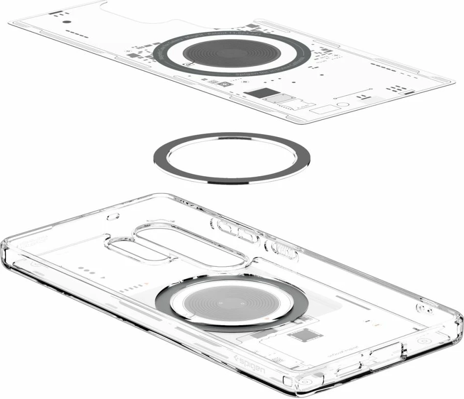 Mbështjellës Spigen Ultra Hybrid Mag për Samsung Galaxy S25 Ultra, Transparent