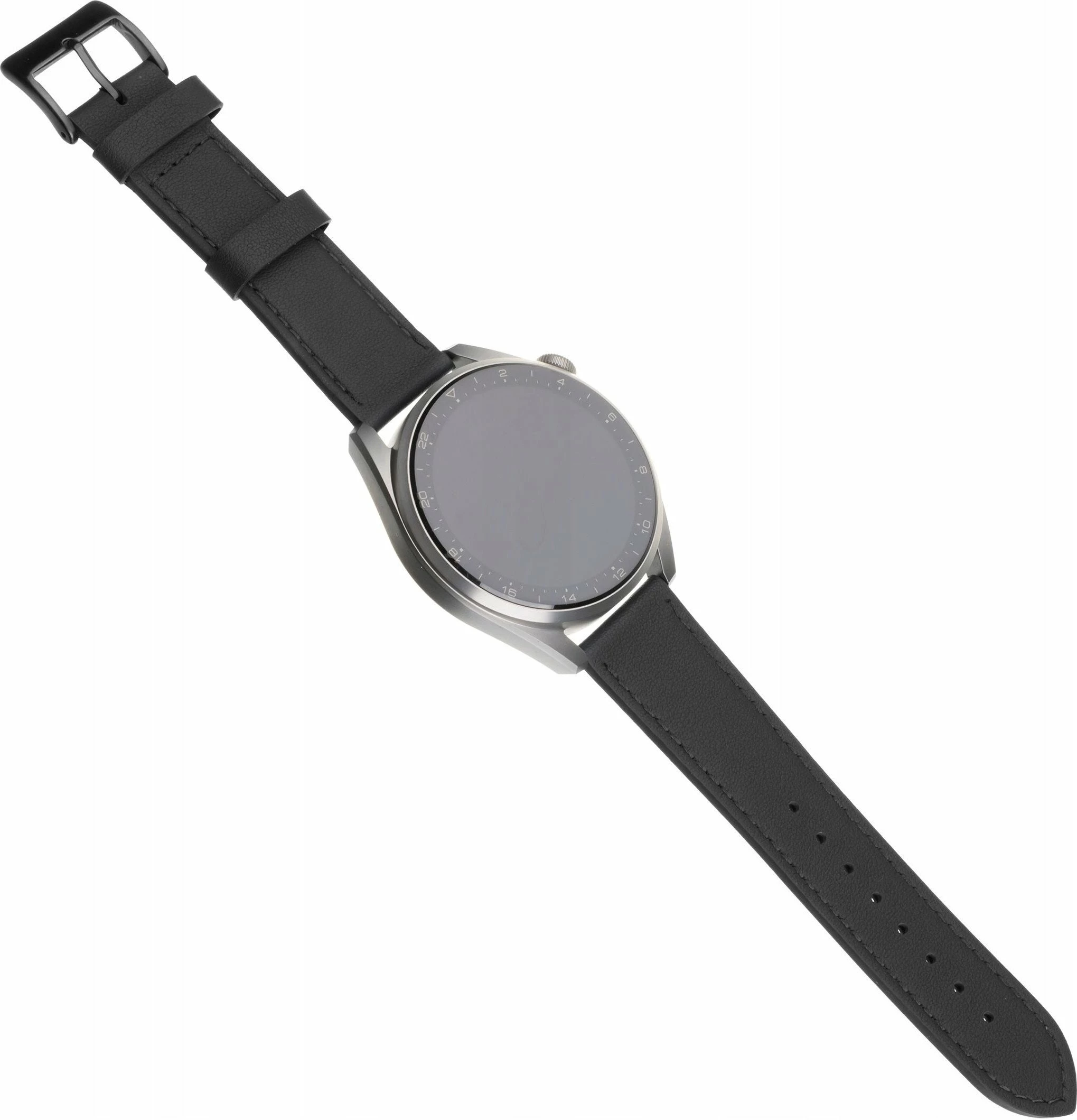 Rrip lëkure për smartwatch Fixed FIXLST-22MM-BK, 22 mm, universal, i rregullueshëm 16.5–21.5 cm, zi