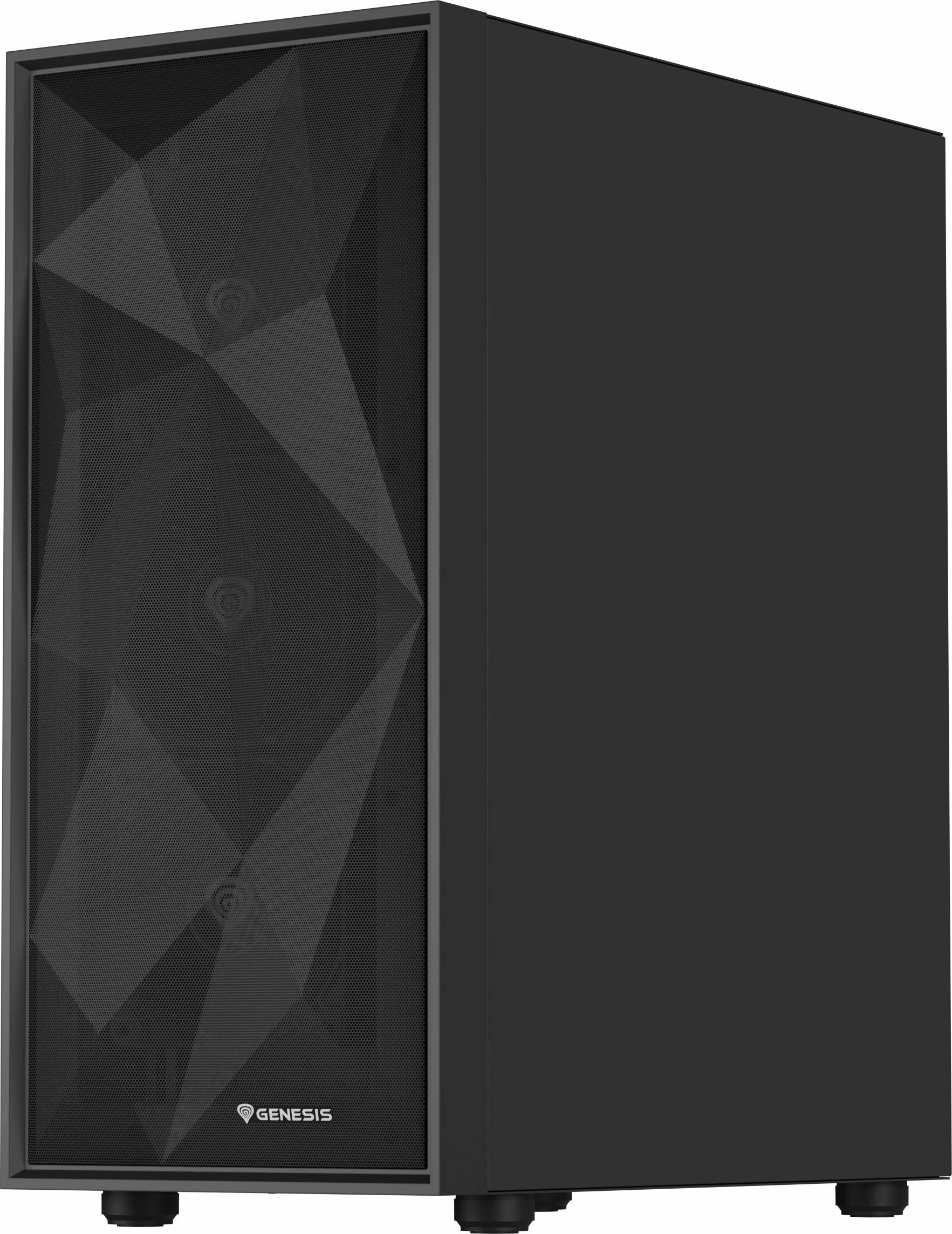 Kasë GENESIS Diaxid 605F NPC-2046 midi tower ATX, USB-C, pa furnizim, e zezë