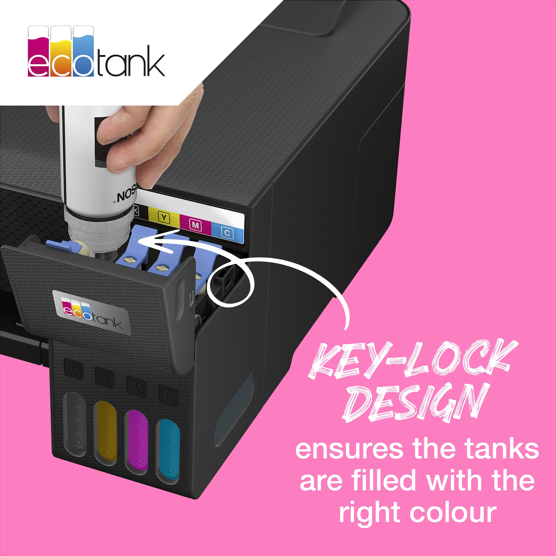 Bojë për printer Epson EcoTank 103, 65 ml, e verdhë