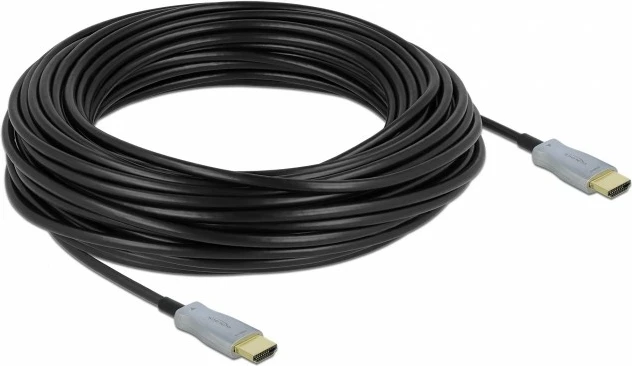 Kabëll HDMI optik aktiv DeLOCK 25m, 4K 60Hz, i zi