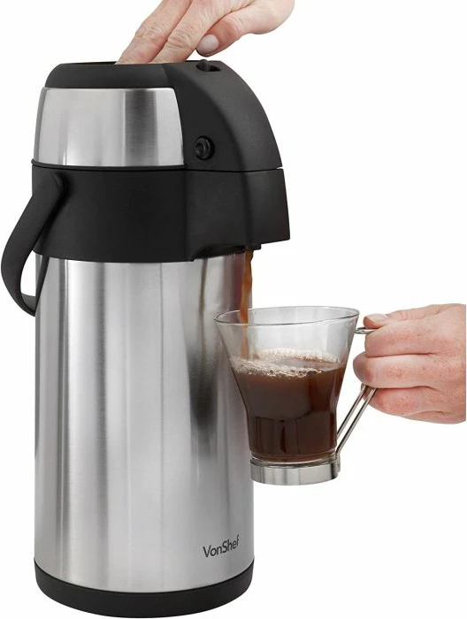 Termos Vonshef 1507176 3L inox, argjend/e zezë