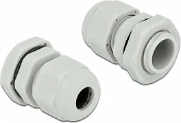 Glandë kabllo DeLOCK PG9, IP68, për kabllo 8 mm, 10 copë, gri