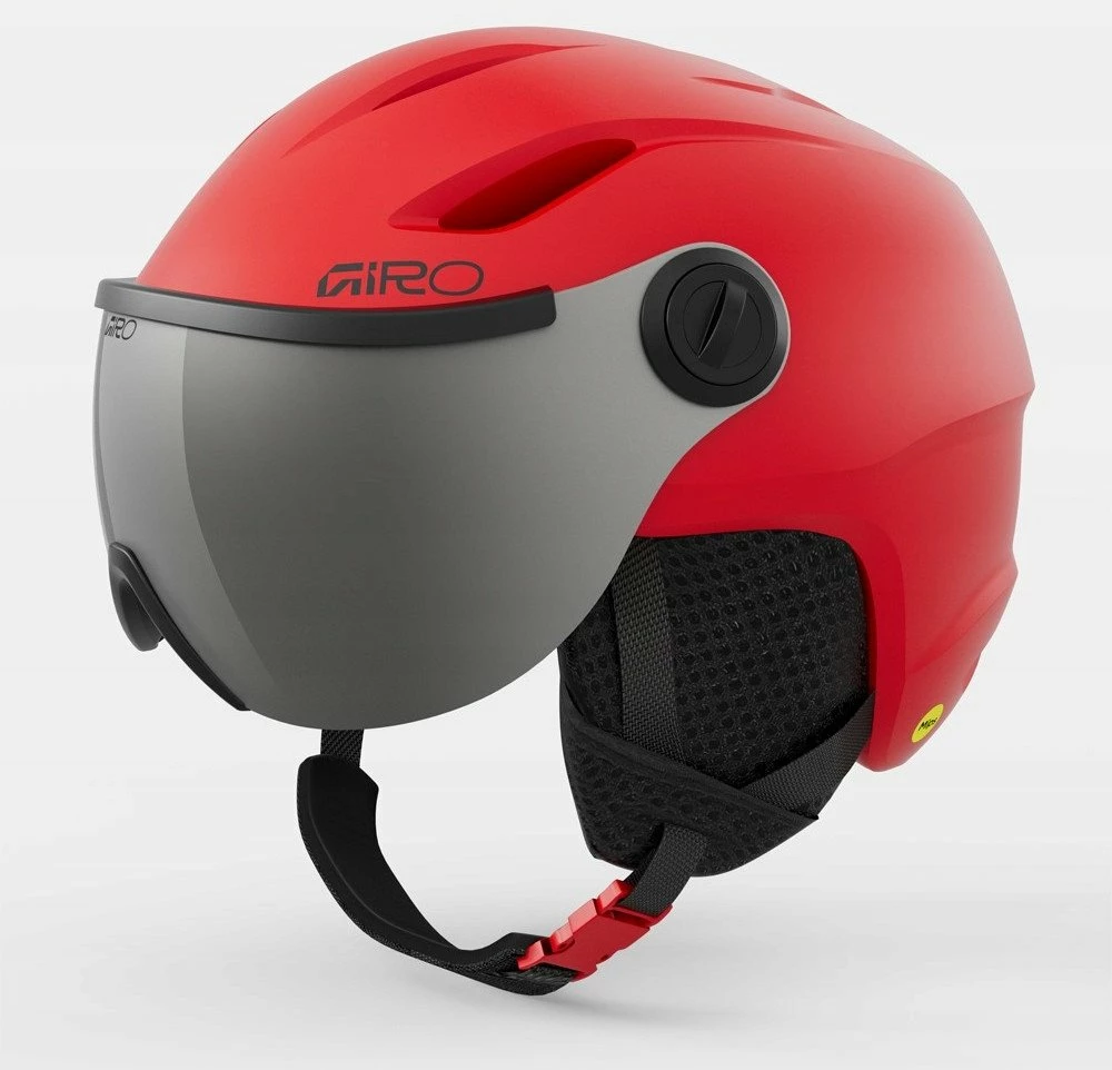 Helmetë dimri junior Giro Buzz MIPS, S (52-55.5 cm), e kuqe matte