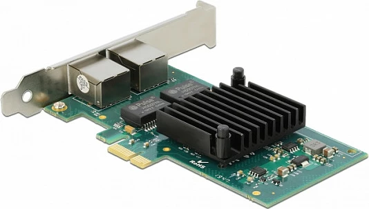 Kartë rrjeti PCIe DeLOCK i350, 2x RJ45 Gigabit LAN